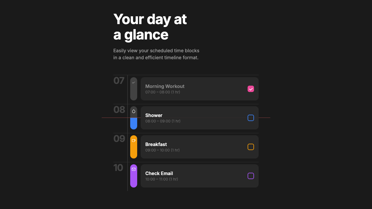 Day at a Glance preview